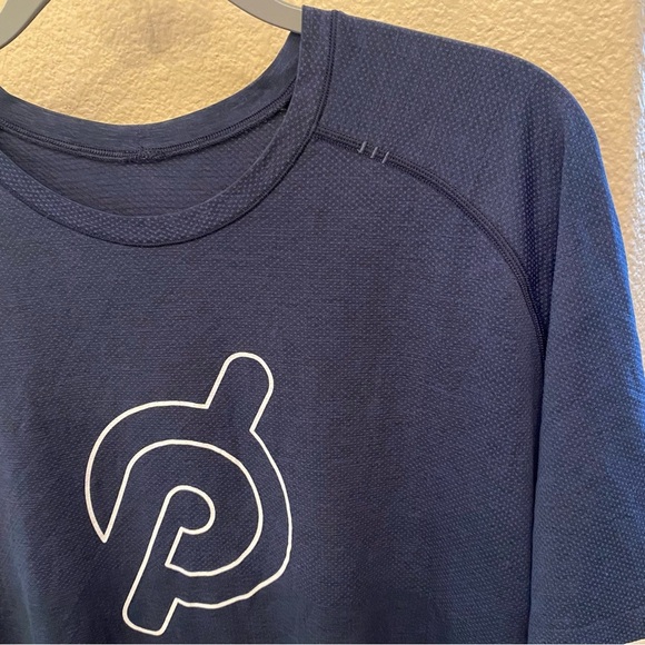 Lululemon x Peloton Men Navy Metal Vent Tech Athletic T-Shirt Size XL - Picture 3 of 7